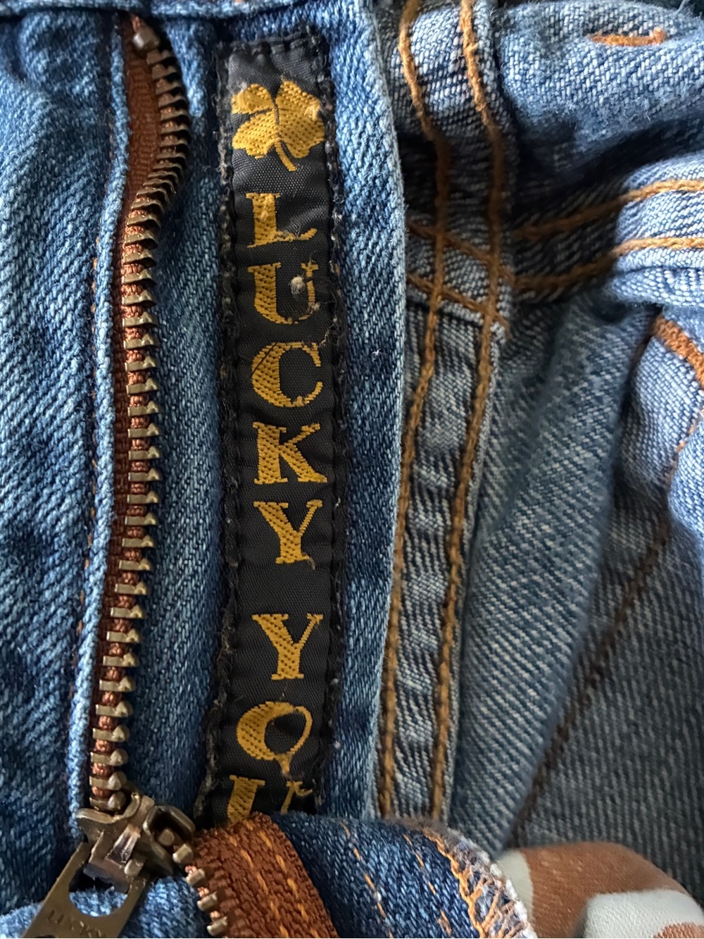 Vintage 2000s Americana Grunge 90s Lucky Brand Blue Denim Jeans Size 32 - Picture 7 of 7